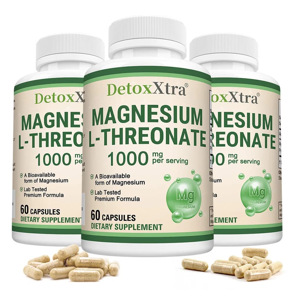 bottle of magnesium l-threonate capsules — image 8