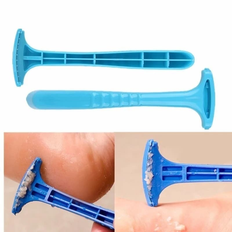 metal and plastic foot care razor for callus removal — image 2