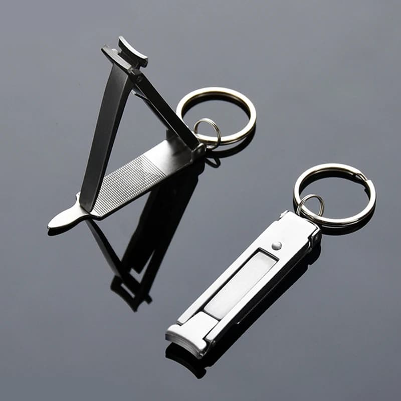 foldable ultra-thin nail clipper with dead skin remover — image 2