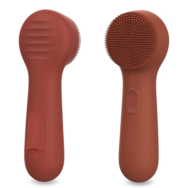 silicone facial cleansing brush with blackhead remover head — image 8