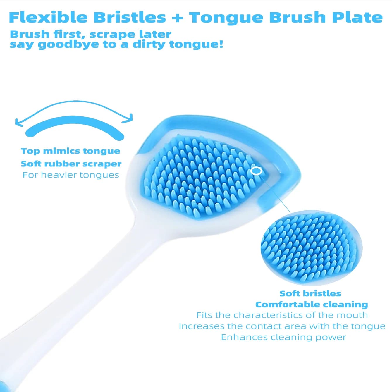 silicone tongue scraper set — image 2