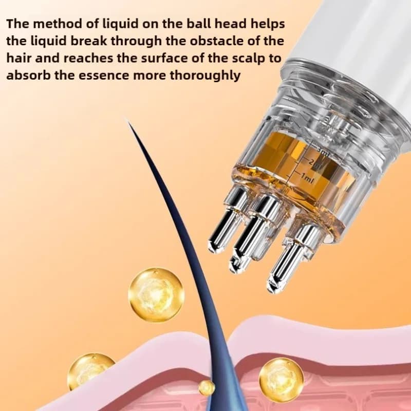 Mini hair oil applicator scalp massager comb — image 3