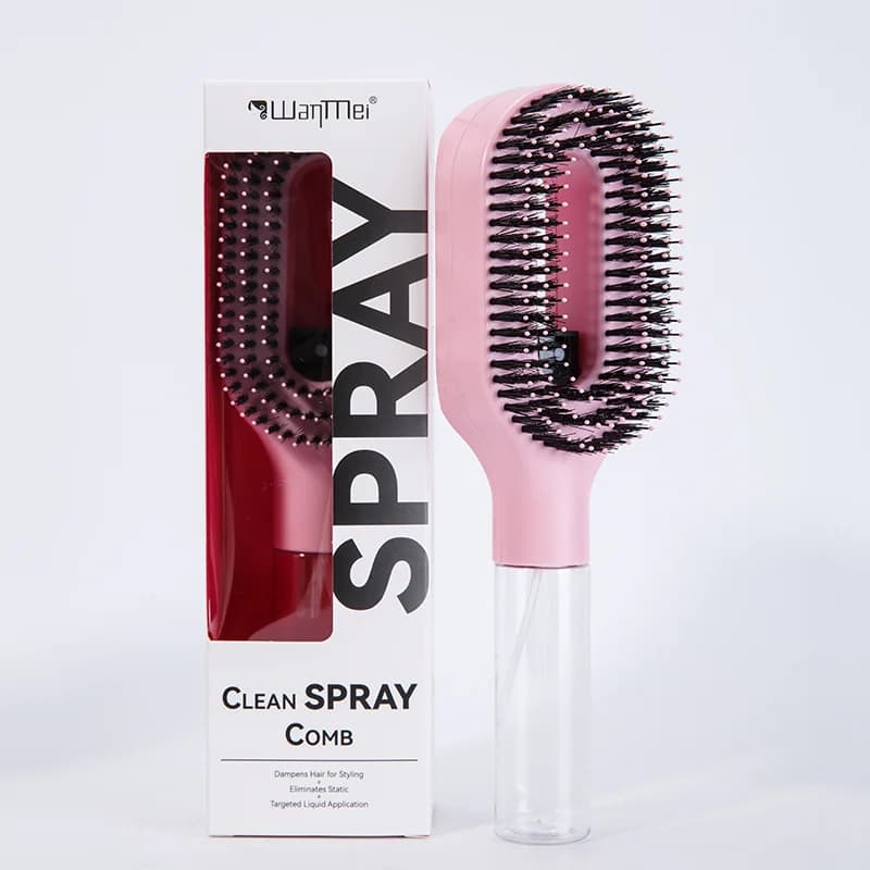 detangling hairbrush with built-in spray bottle — image 7