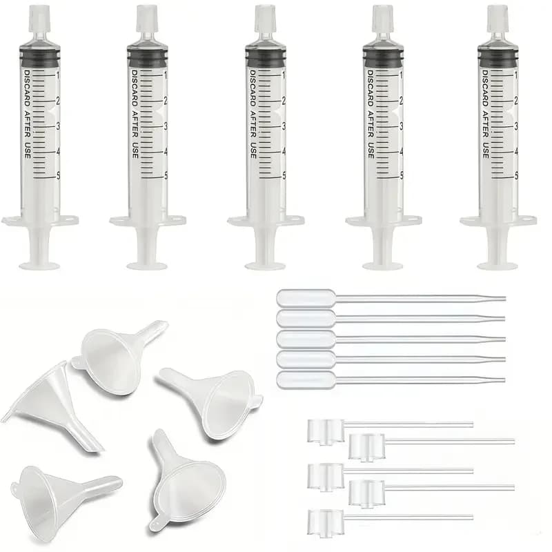 Perfume Supplement Set – Funnel, Pipette, Dropper & Syringe (20 or 40 pcs)