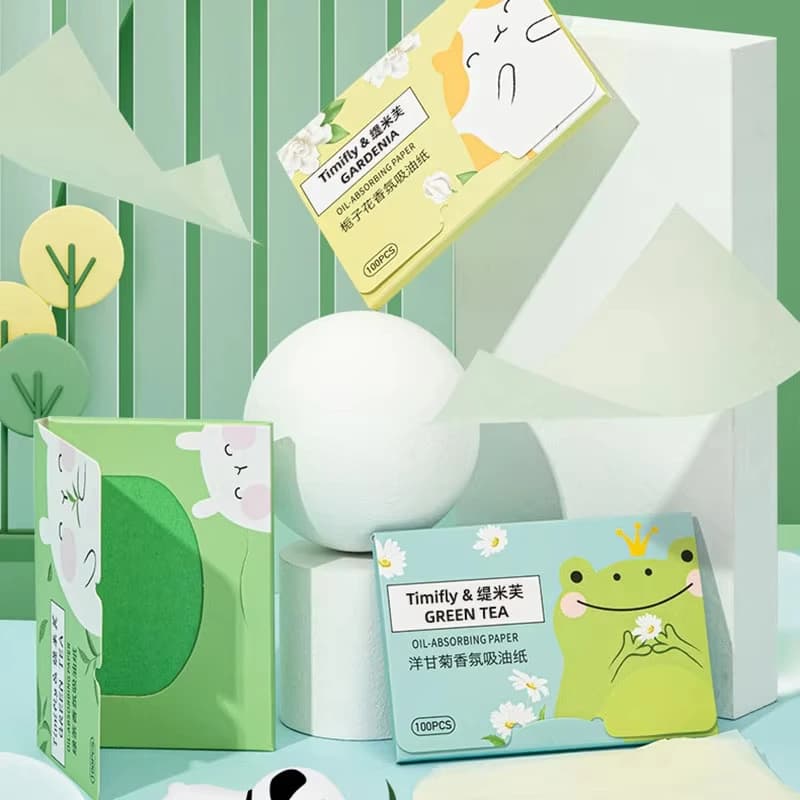 Pack of scented facial oil absorbing sheets — image 2