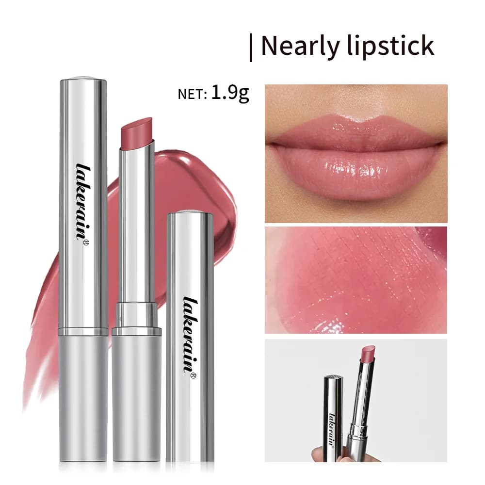 Honey pink tinted lip balm tube — image 5