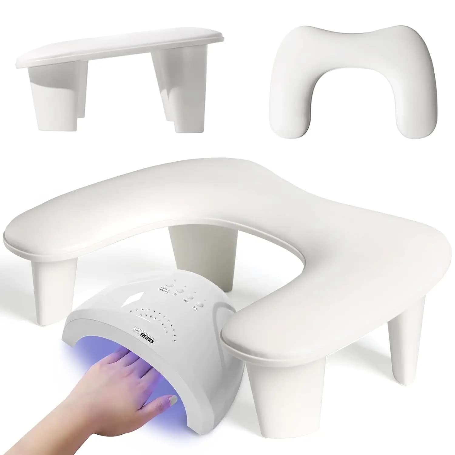 Nail Art Hand Pillow with Removable Tilt Stand