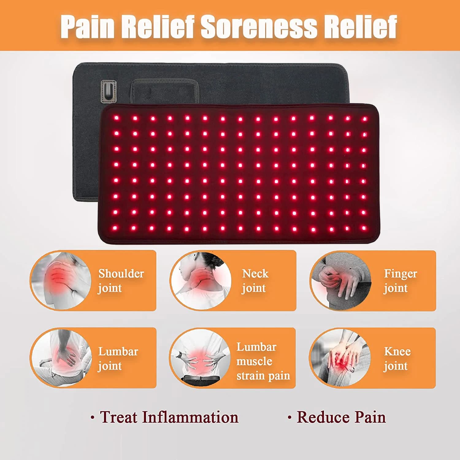 flexible red and infrared light therapy belt with LEDs — image 6