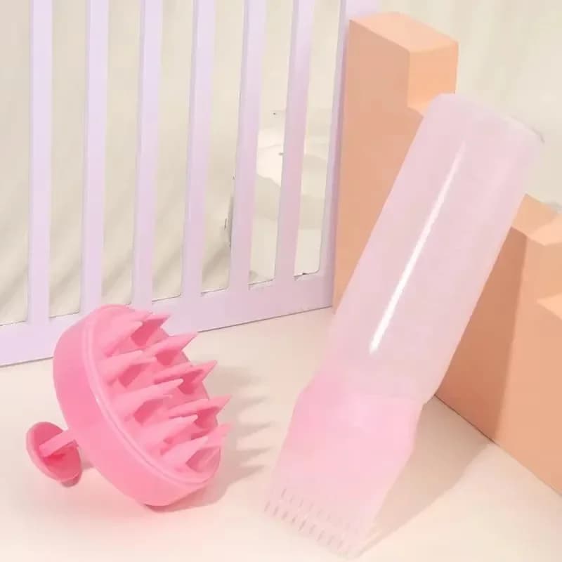 silicone scalp massage shampoo brush — image 4