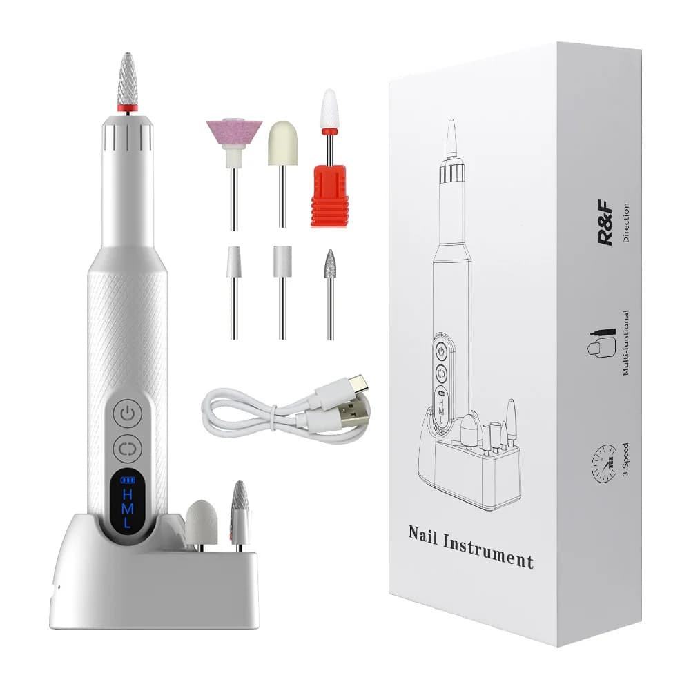 wireless 6-in-1 nail drill with LED display — image 8