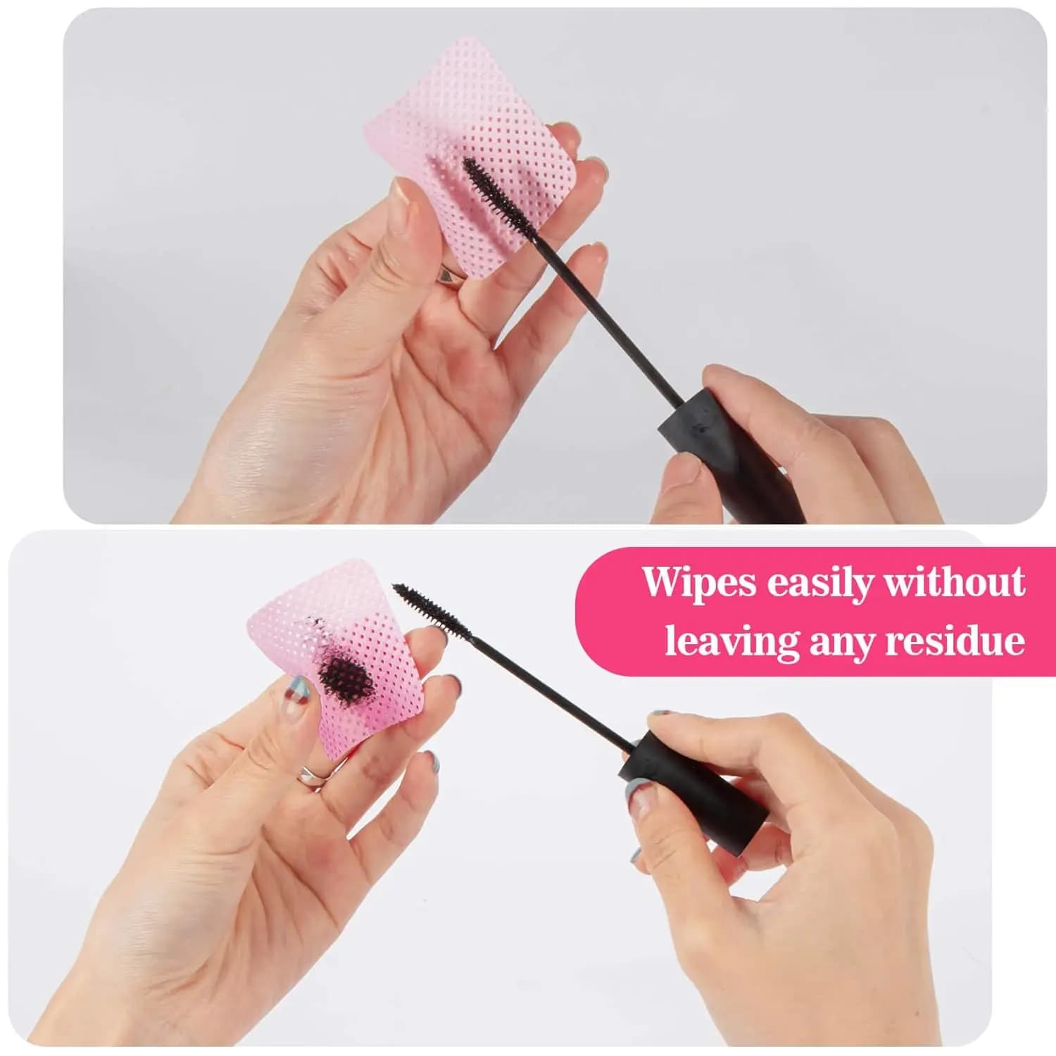 Cotton gel nail polish remover wipes pack — image 4