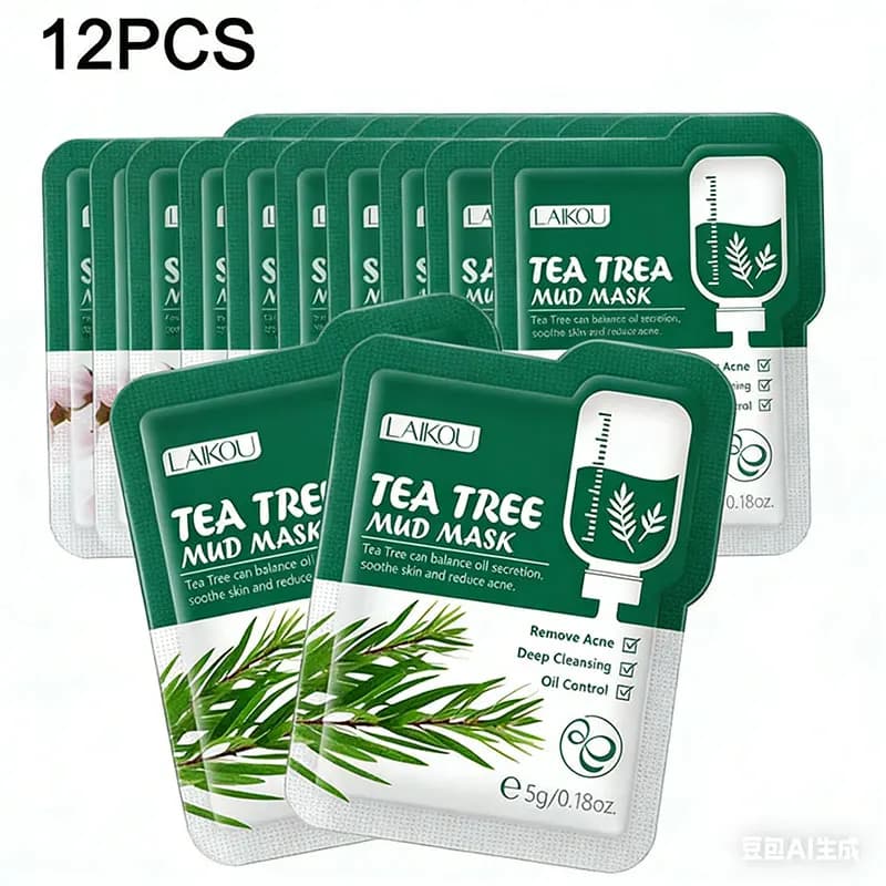 Sakura mud brightening hydrating face mask pack of 12 — image 7