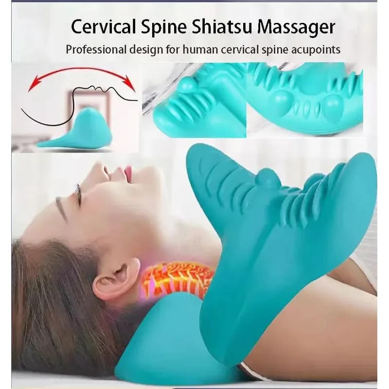 Neck and shoulder stretching pillow for cervical traction — image 5