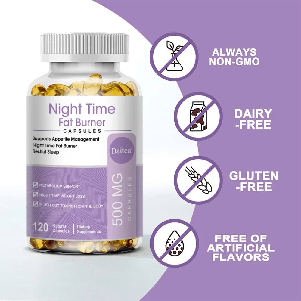 bottle of nighttime fat burner supplement — image 6