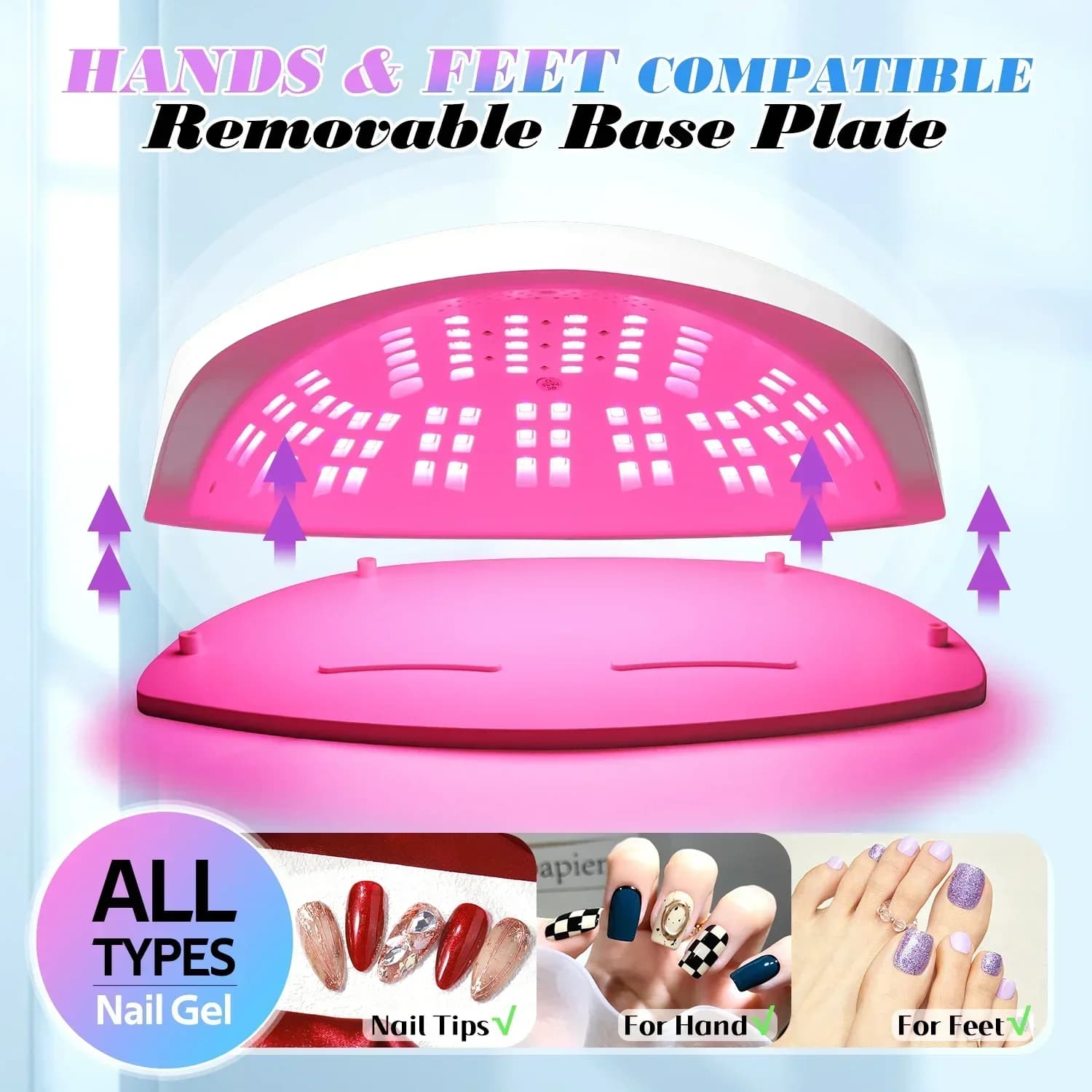 UV LED nail lamp with 84 LEDs — image 6