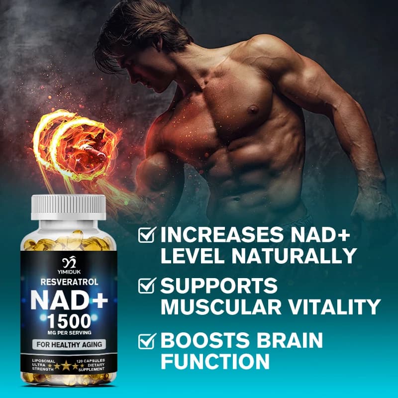 Liposomal NAD+ supplement capsules with resveratrol — image 6