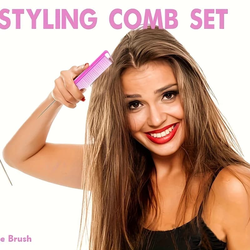 Complete hair styling set with spray bottle and brushes — image 6