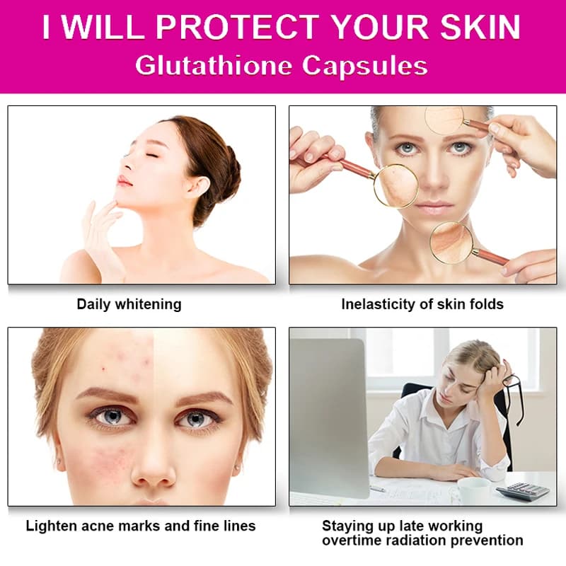 glutathione collagen antioxidant whitening capsules bottle — image 5
