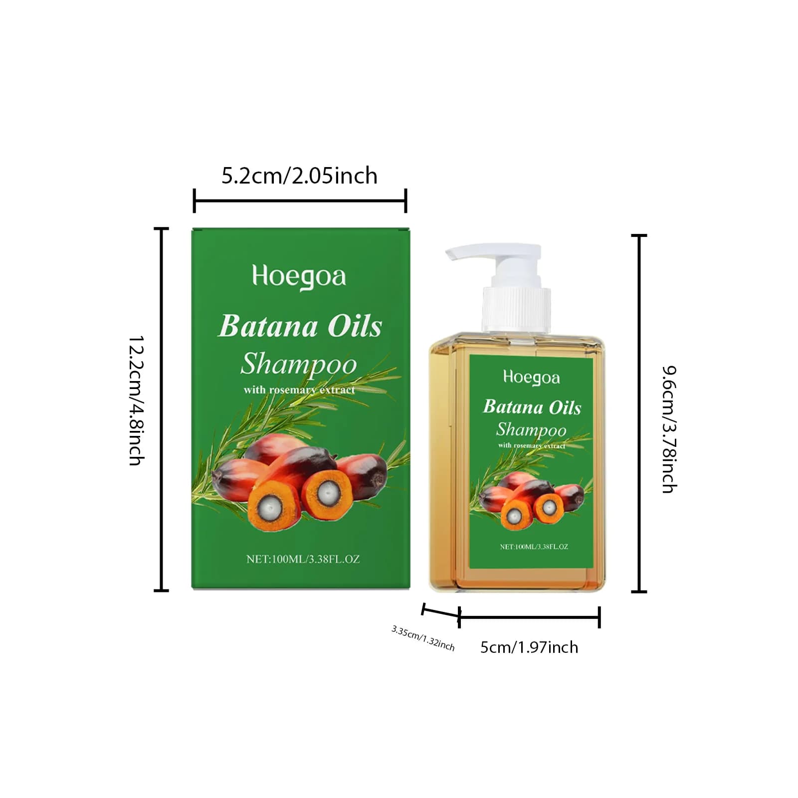 batana oil shampoo bottle with rosemary leaves — image 8