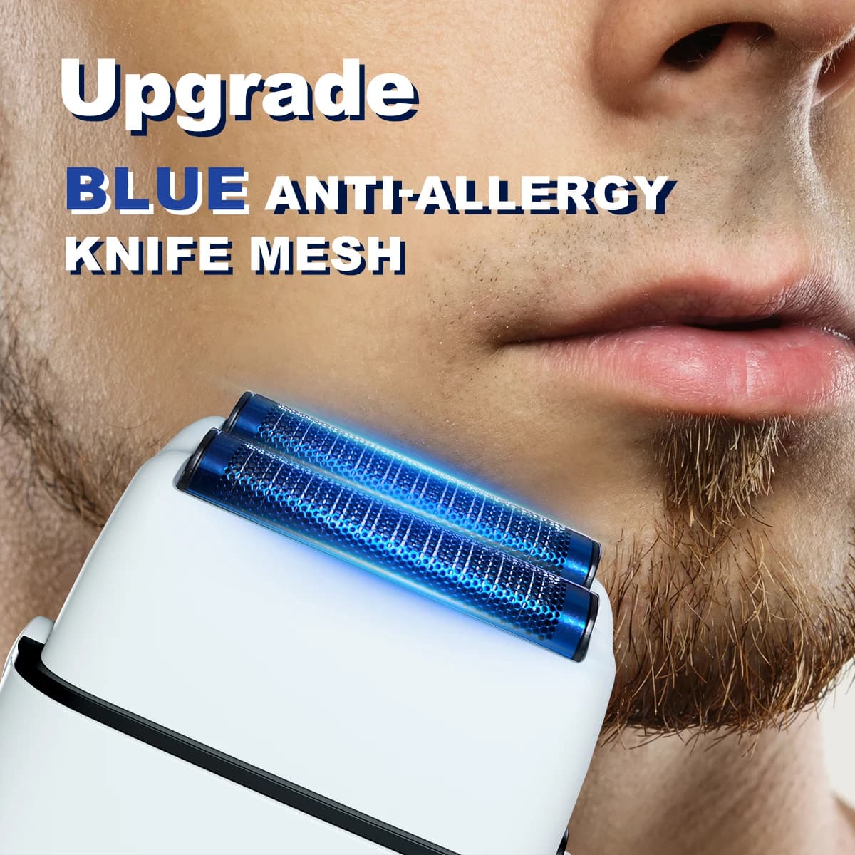 Rosyous RS620 double foil electric shaver in blue — image 2