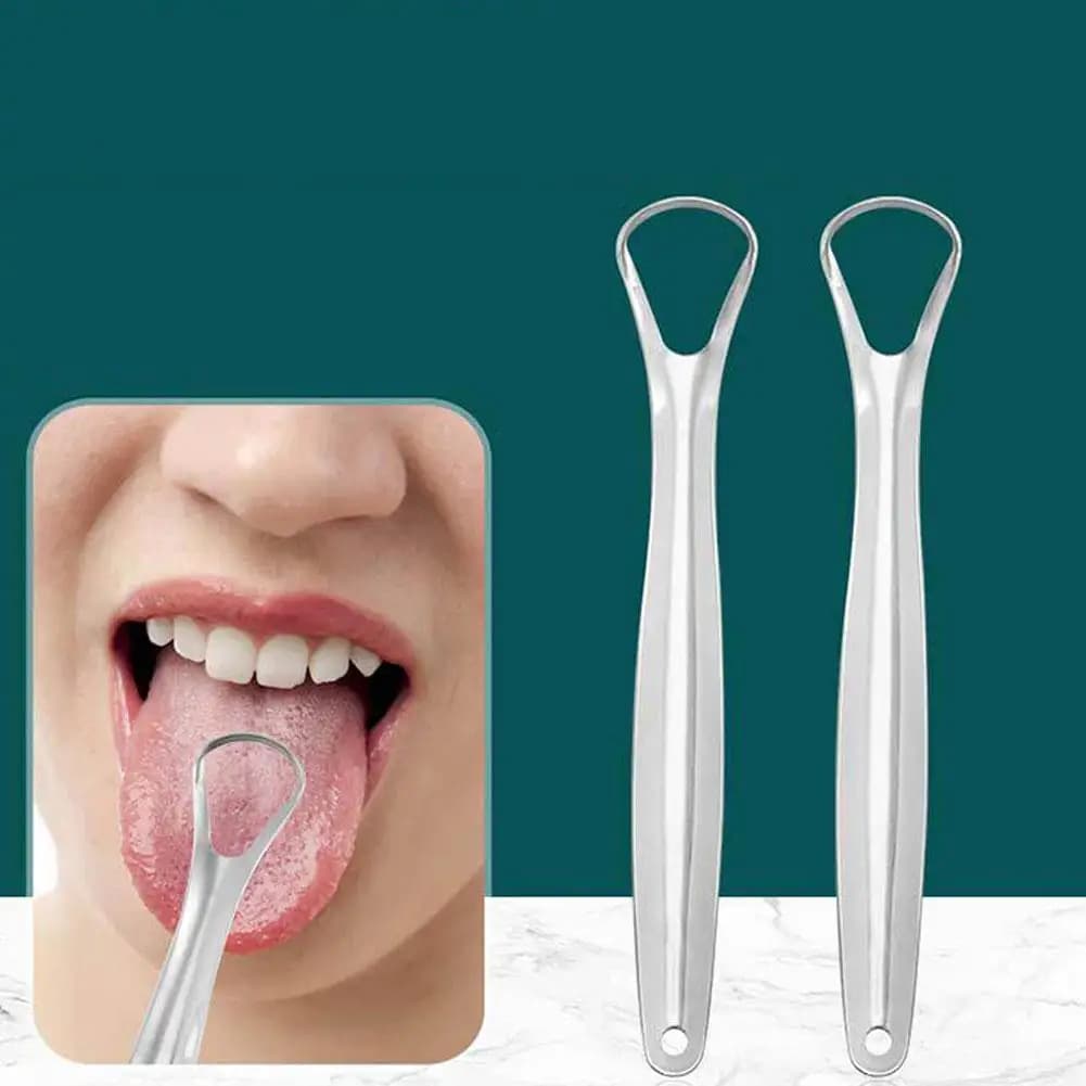 portable stainless steel tongue scraper — image 6