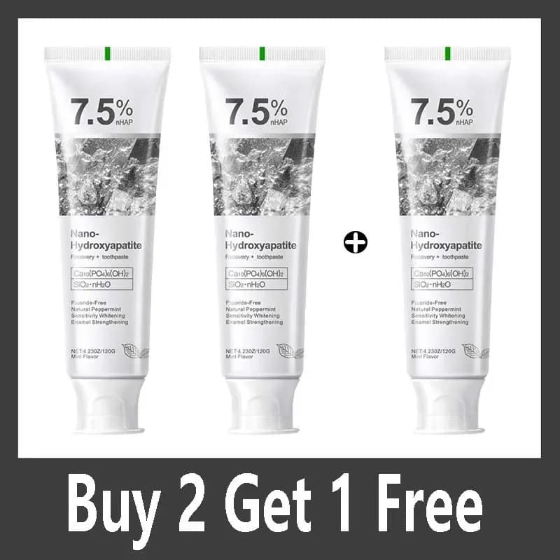hydroxyapatite probiotic whitening toothpaste tube — image 8