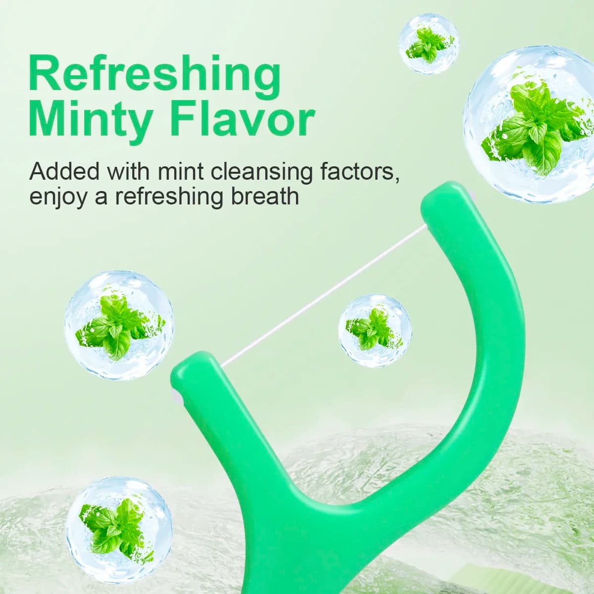 mint flavored ultra-fine dental floss picks — image 4