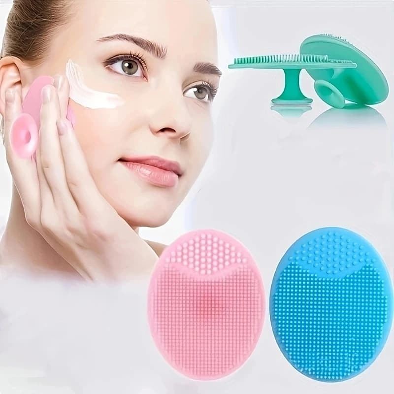 Soft Facial Cleansing Brush – Double‑Sided Blackhead Remover