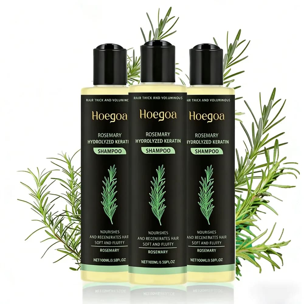 Rosemary Hair Growth Shampoo with Hydrolyzed Keratin – 3 Pack