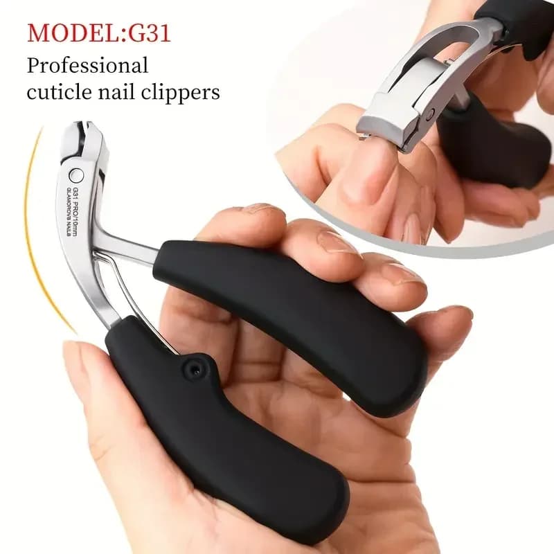 Heavy-duty nail clippers with wide jaw — image 3