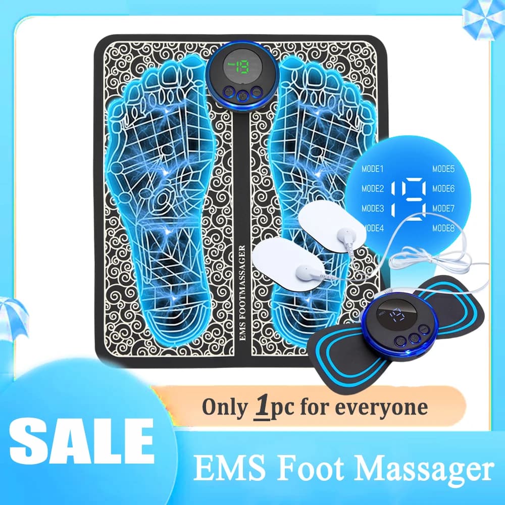 foldable EMS foot massager mat — image 1