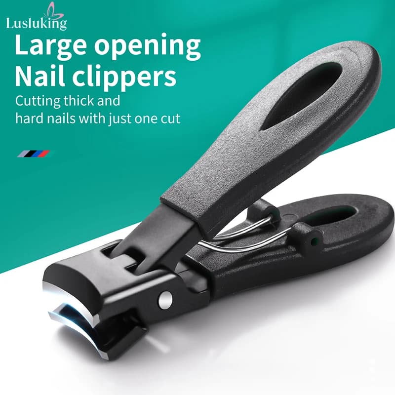 Stainless steel large-jaw nail clipper with 8mm opening — image 6