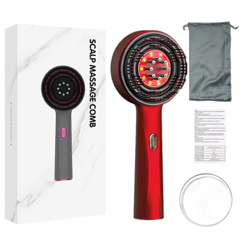 Red light scalp massage comb with serum applicator — image 8