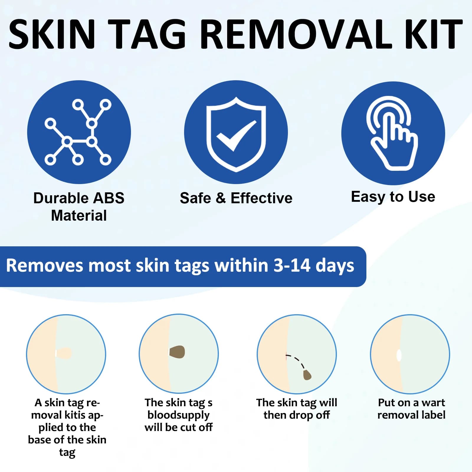 skin tag removal tool kit with cleansing swabs — image 5
