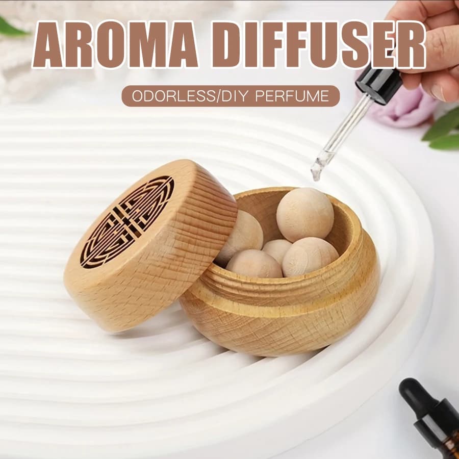 portable wooden DIY fragrance box — image 1