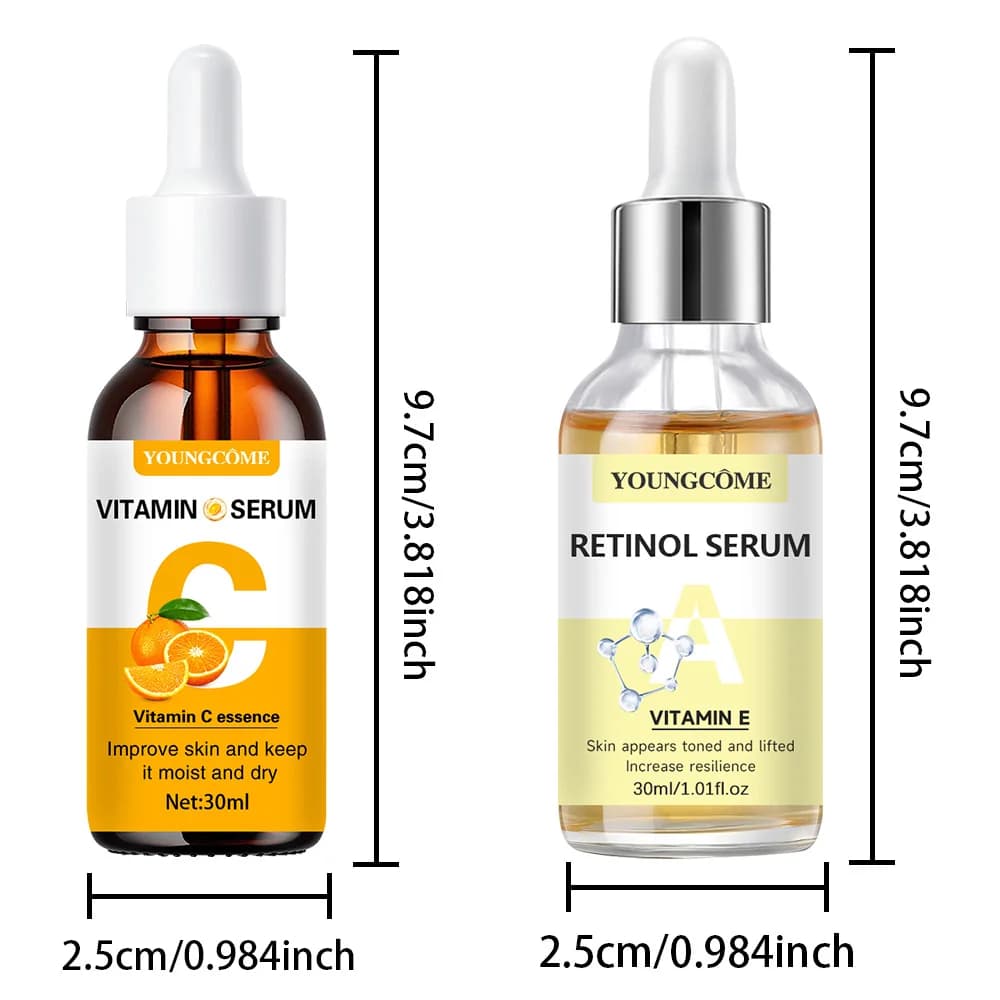 bottles of vitamin c and retinol serum — image 8