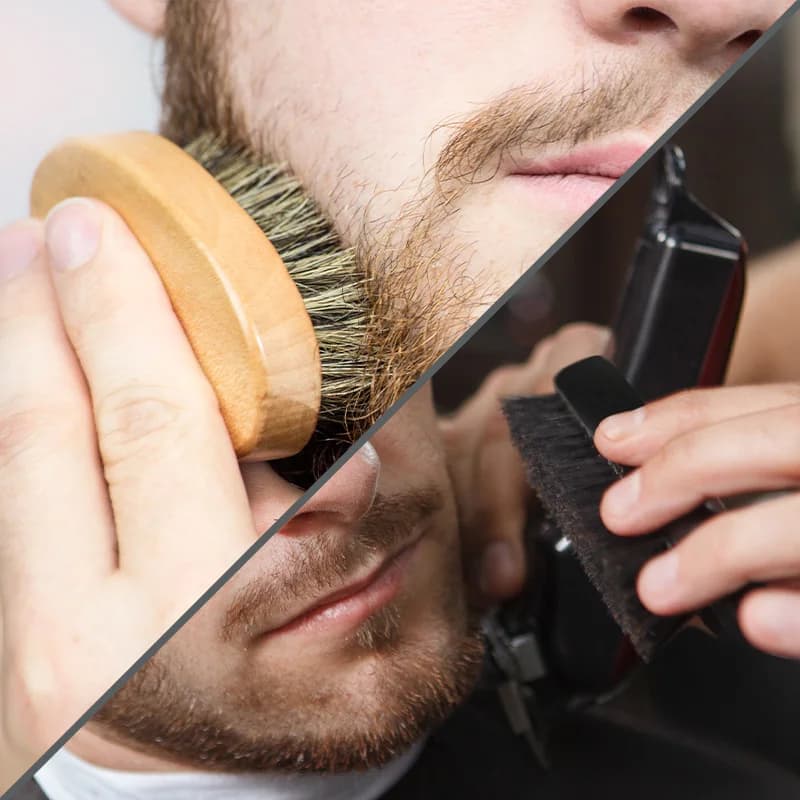 Boar bristle beard brush for men — image 6