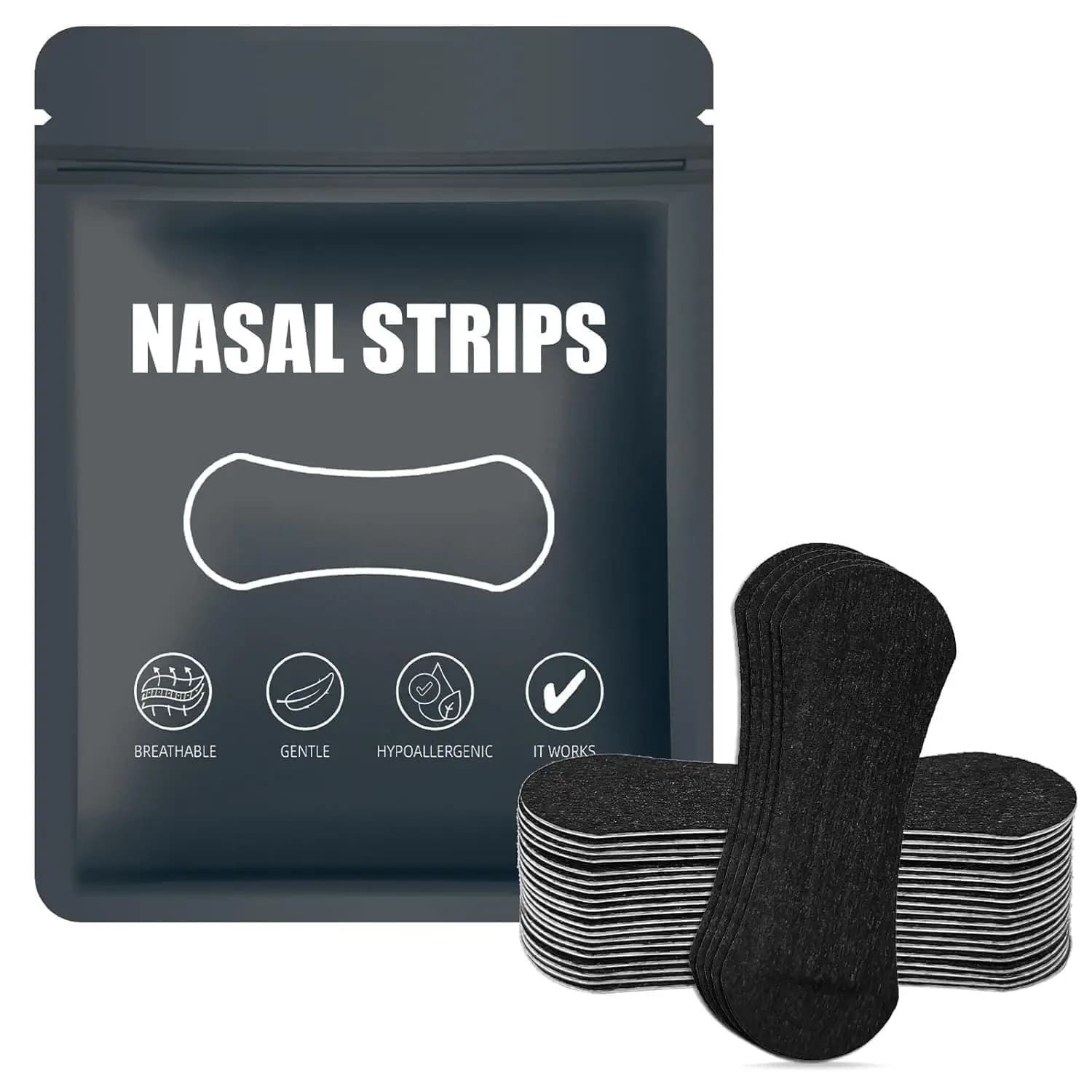 Anti‑Snoring Nasal Strips – 30‑150 Piece Packs