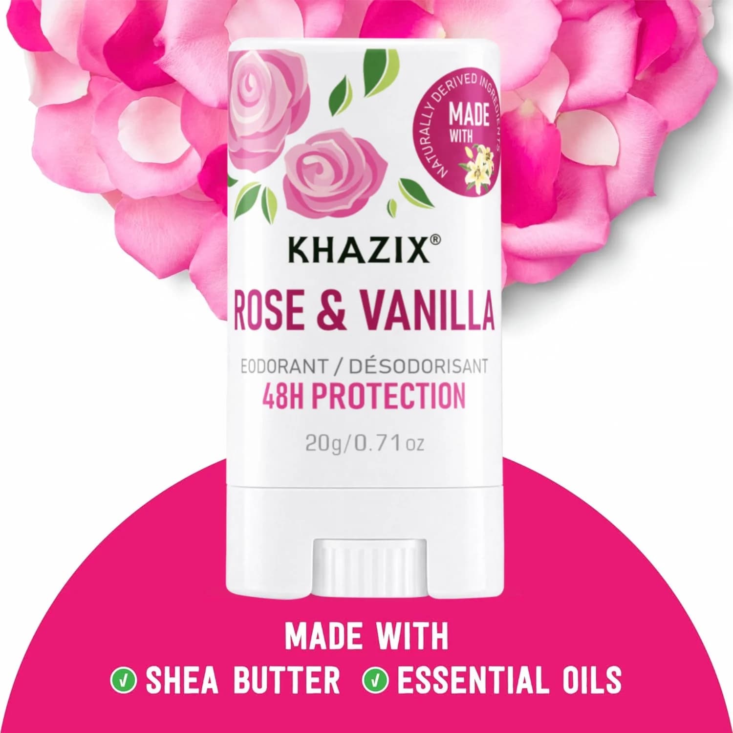 Shea butter deodorant stick in white tube — image 5