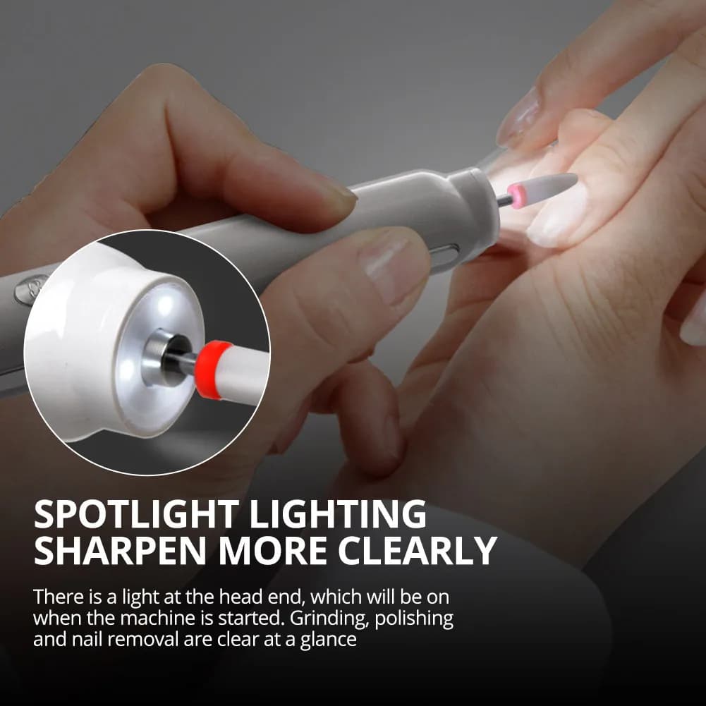 wireless 6-in-1 nail drill with LED display — image 4