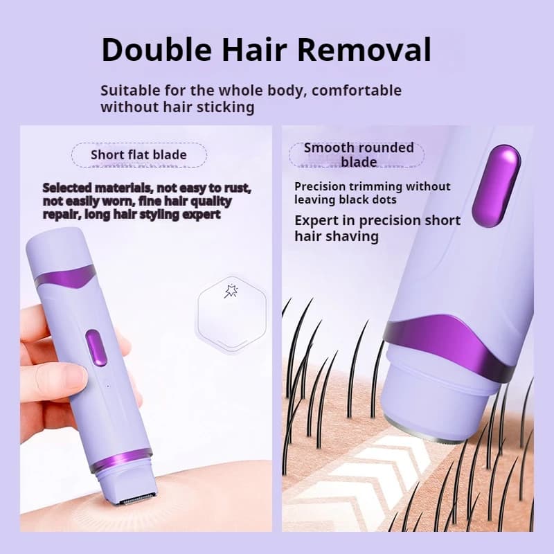 waterproof mini bikini trimmer with double heads — image 6