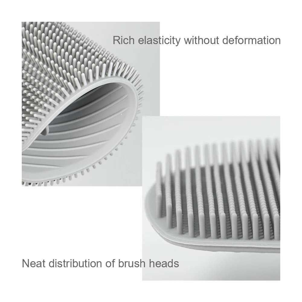 silicone exfoliating body brush with non‑slip handle — image 4