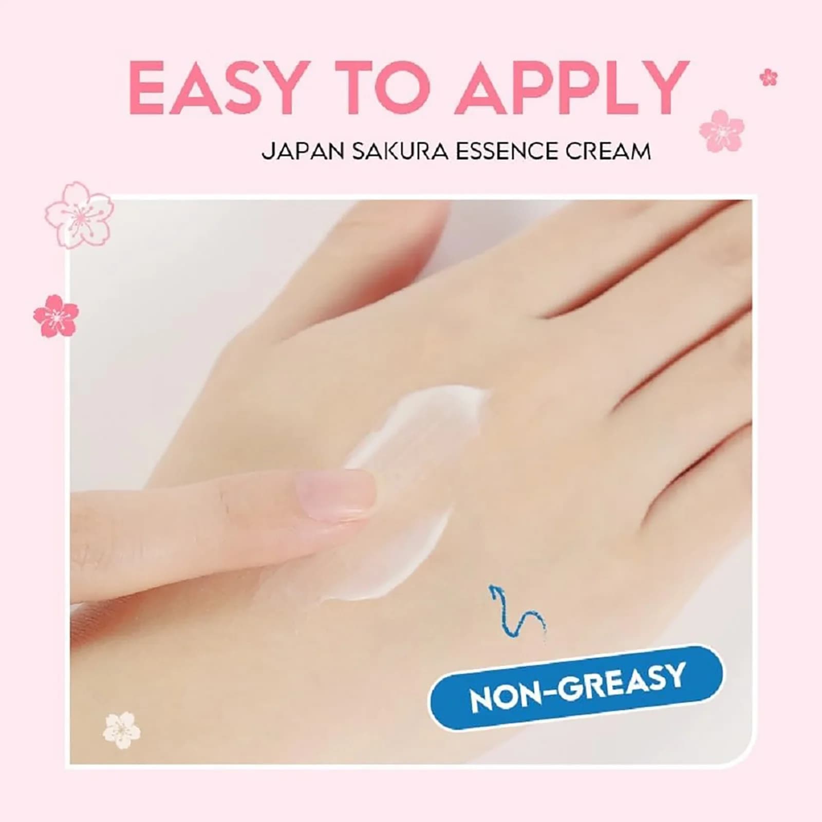 Sakura Essence Tone‑Up Cream jar with hyaluronic acid — image 6