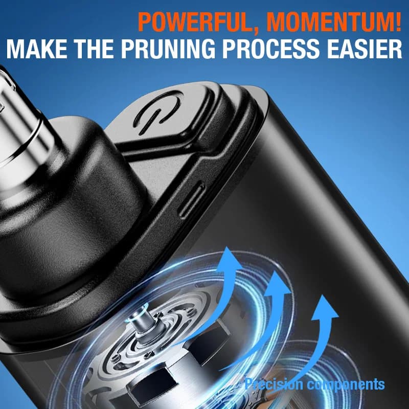 compact LED nasal hair trimmer with USB‑C charger — image 2