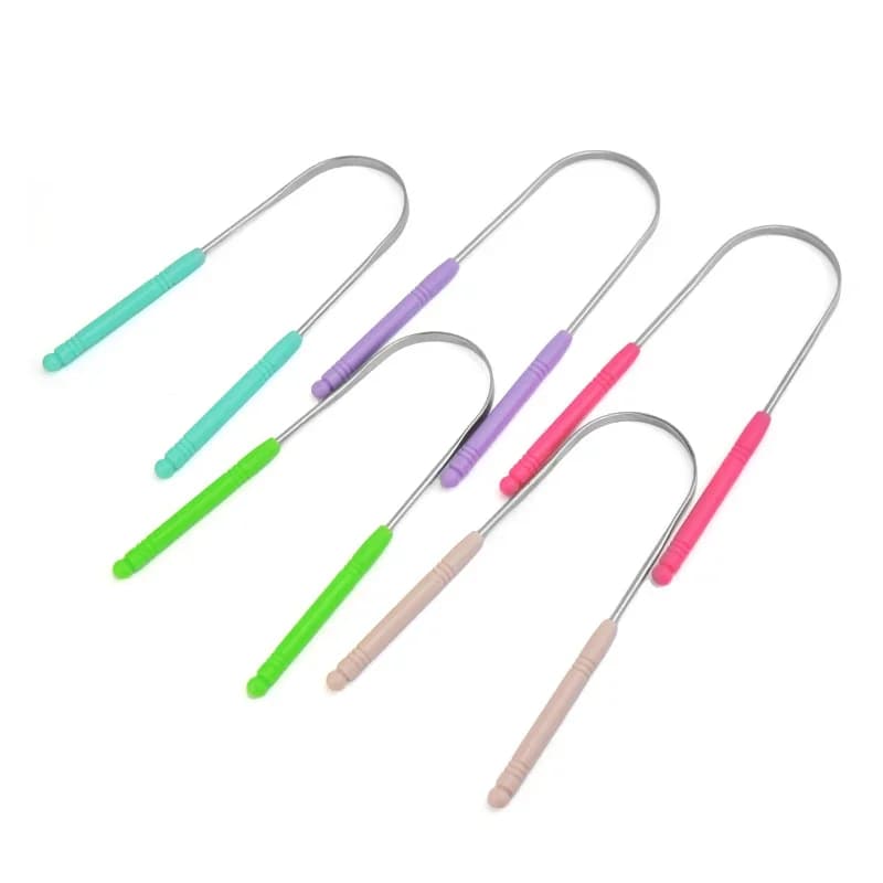 Stainless steel tongue scraper brush — image 6