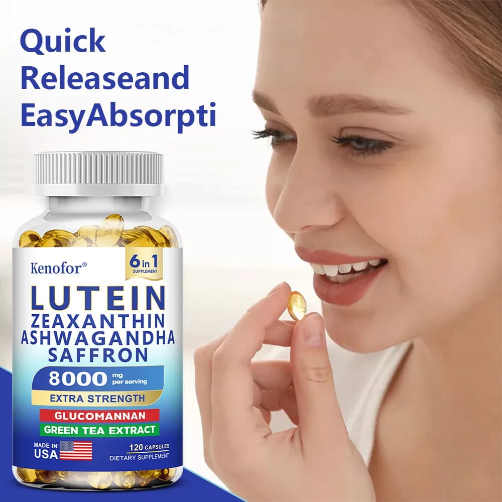 bottle of lutein and zeaxanthin supplement — image 6