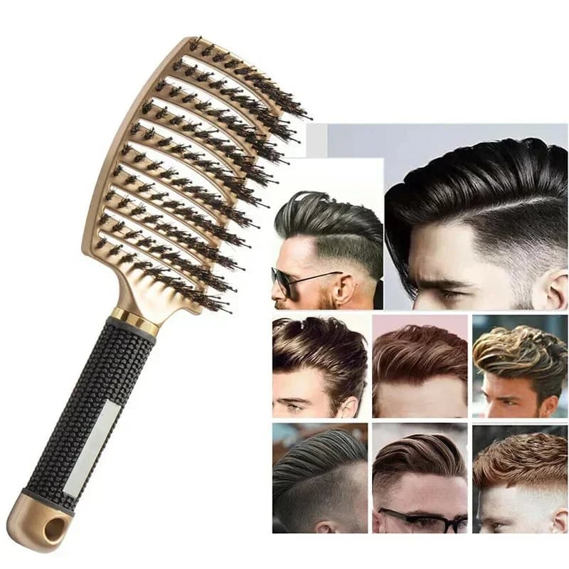 boar bristle and nylon scalp massage hair brush — image 6
