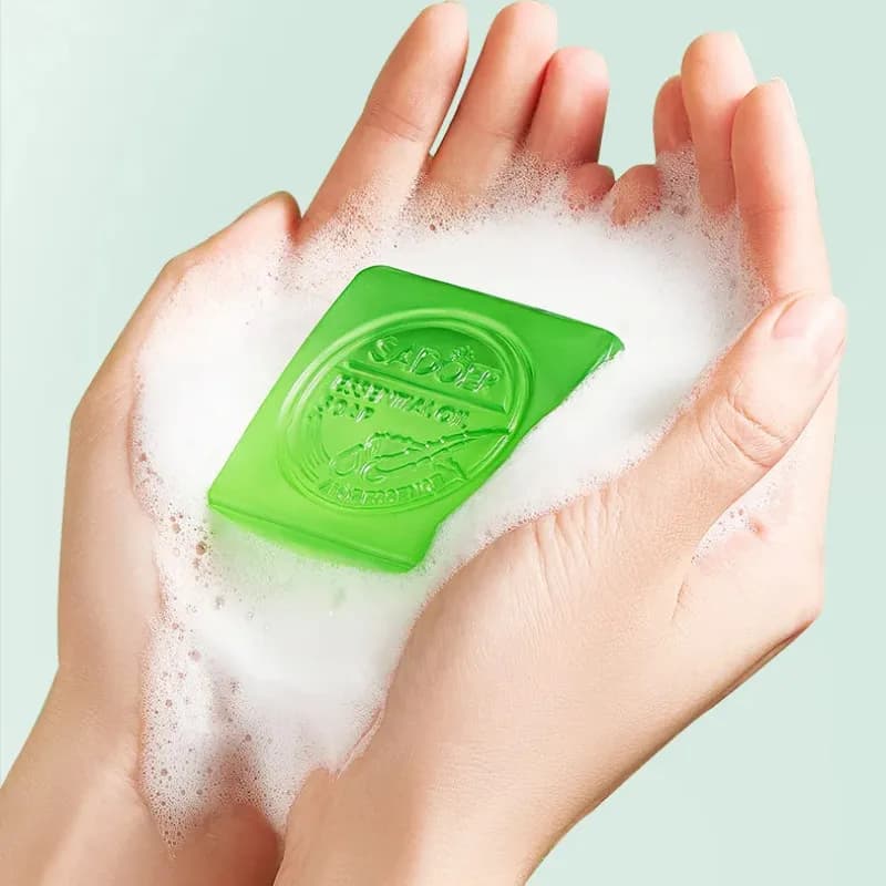 handmade aloe vera cleansing soap — image 6