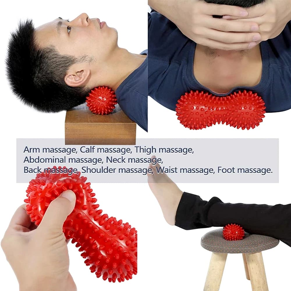 spiky peanut-shaped foot massage ball — image 6