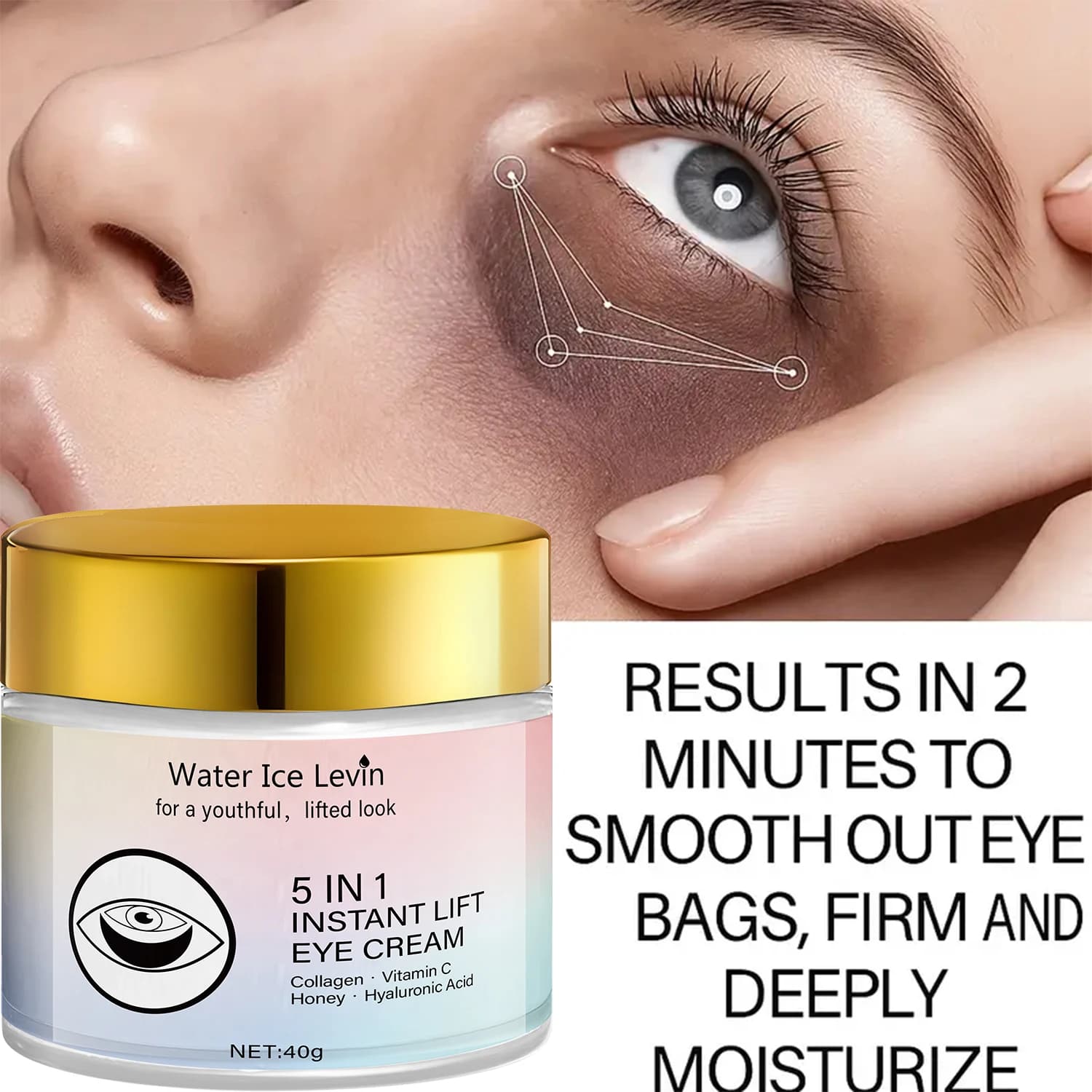 Collagen and vitamin C eye cream tube — image 1